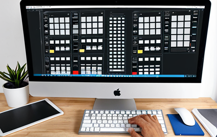 외장 모니터 활용 팁 - Ergonomic Monitor Setup**

"An architect in a well-lit office, using a large curved monitor mounted ...