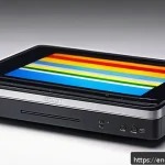 포터블 DVD 플레이어 리뷰 - A modern portable DVD player with a