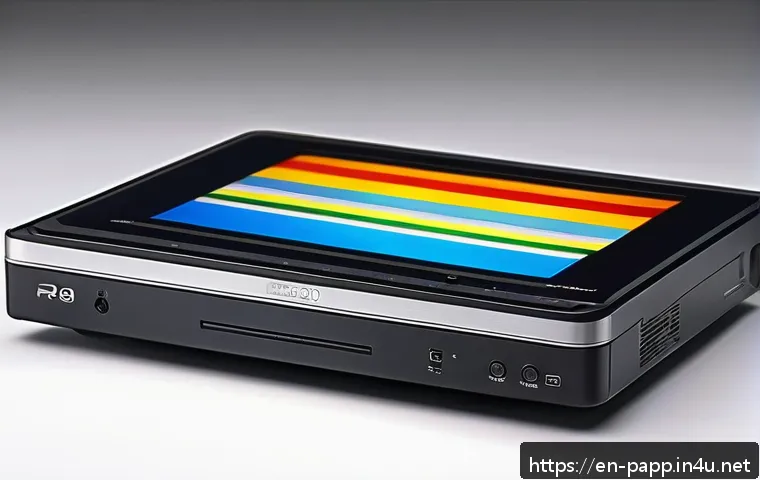 포터블 DVD 플레이어 리뷰 - A modern portable DVD player with a